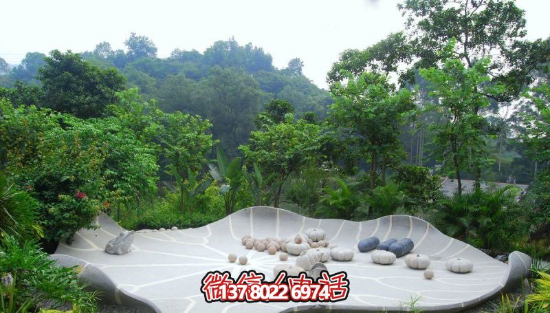 荷葉青蛙石雕園林景觀 荷葉青蛙石雕園林景觀