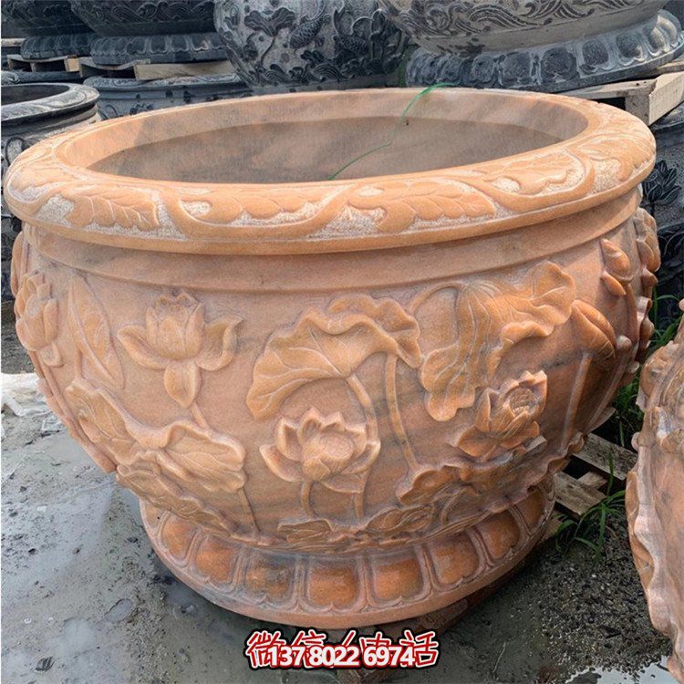 精美仿古大理石石雕擺件，點(diǎn)綴室內(nèi)庭院，完美裝點(diǎn)魚(yú)缸