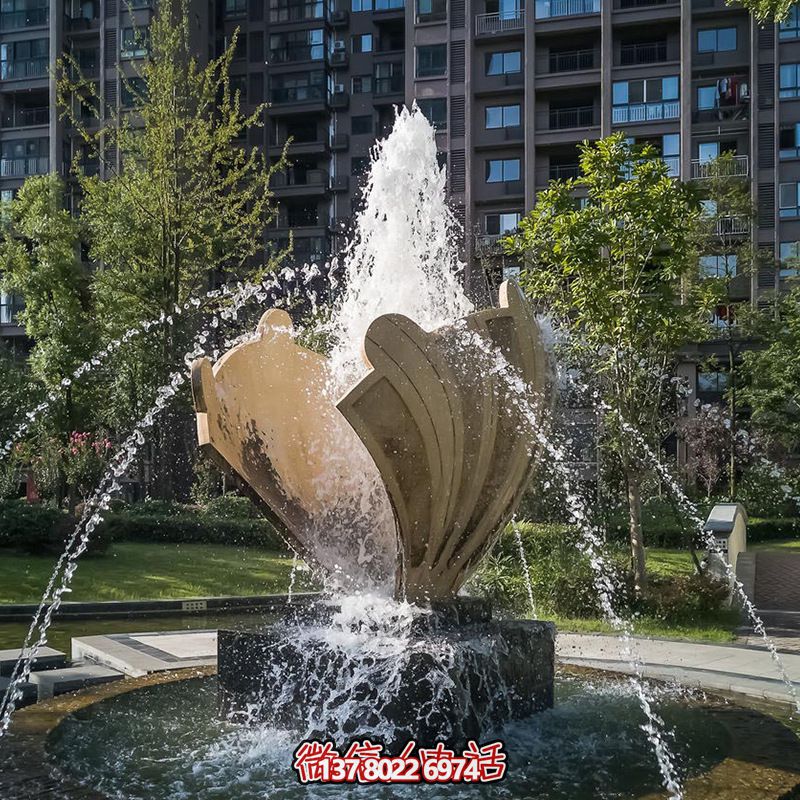 精致園林噴泉裝飾——不銹鋼貝殼創意雕塑 精致園林噴泉裝飾——不銹鋼貝殼創意雕塑