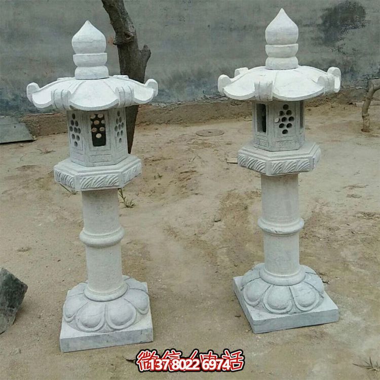 太陽能仿古中式大理石石燈,點亮你的花園 太陽能仿古中式大理石石燈,點亮你的花園