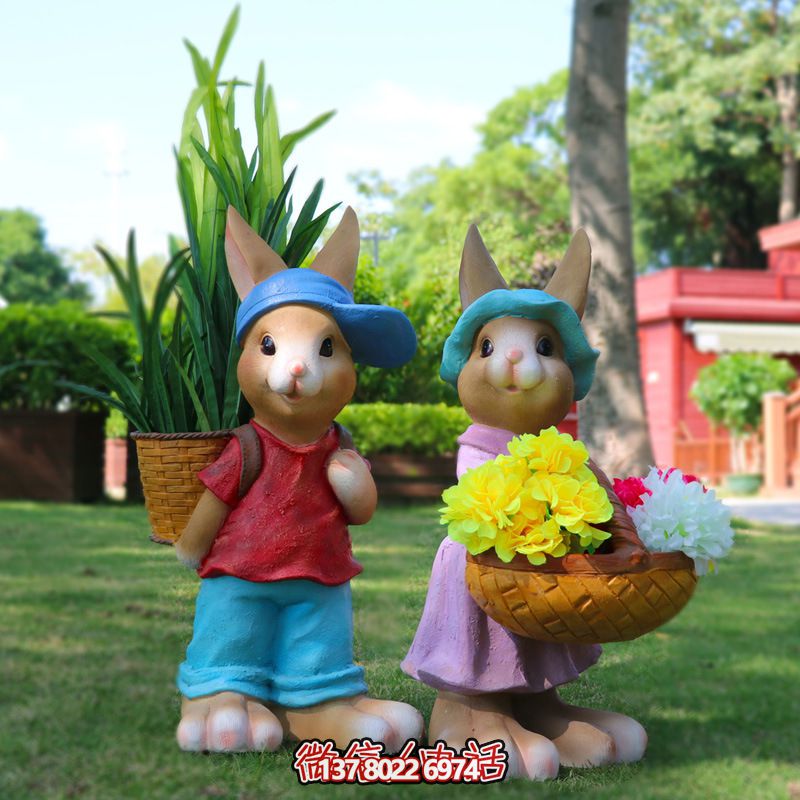 玻璃鋼兔子雕塑,只有可愛而不失大氣! 玻璃鋼兔子雕塑,只有可愛而不失大氣!