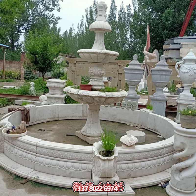 大理石流水噴泉石雕 大理石流水噴泉石雕