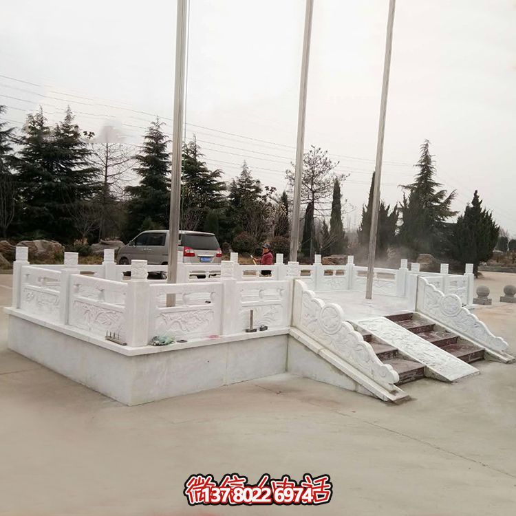 紀念中國母親河流運動——精美石雕升旗臺 紀念中國母親河流運動——精美石雕升旗臺