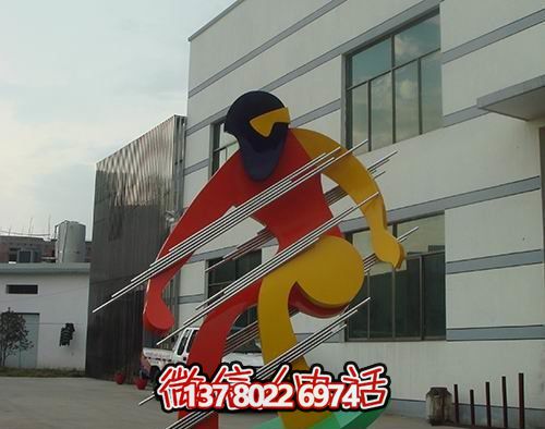 抽象滑板雕塑不銹鋼創意人物雕塑 抽象滑板雕塑不銹鋼創意人物雕塑