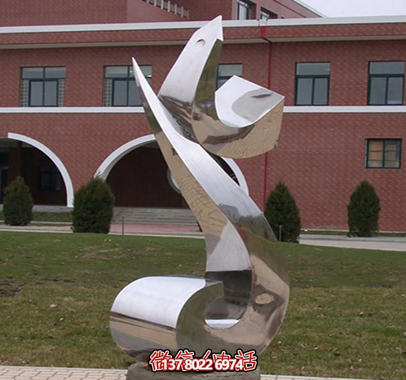 個性抽象不銹鋼浪花雕塑擺件 個性抽象不銹鋼浪花雕塑擺件