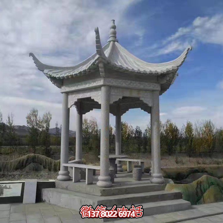 精美園林大理石雕塑涼亭，給您帶來寧靜優(yōu)雅的家園氛圍