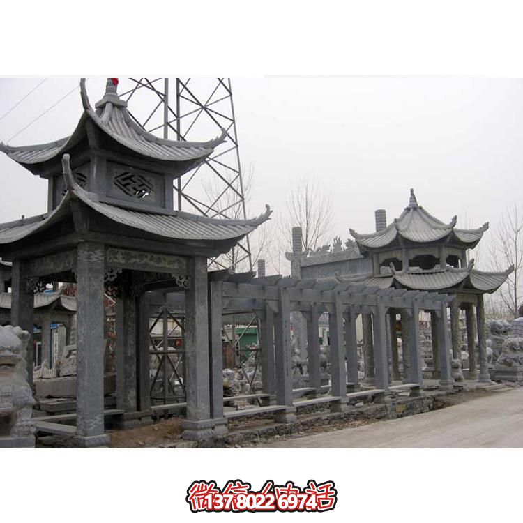 精美石雕，時尚的大理石長廊營造絕美的戶外公園雕塑