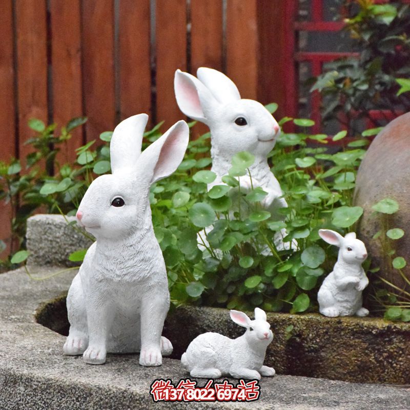 玻璃鋼兔子雕塑,點亮您的草坪 玻璃鋼兔子雕塑,點亮您的草坪