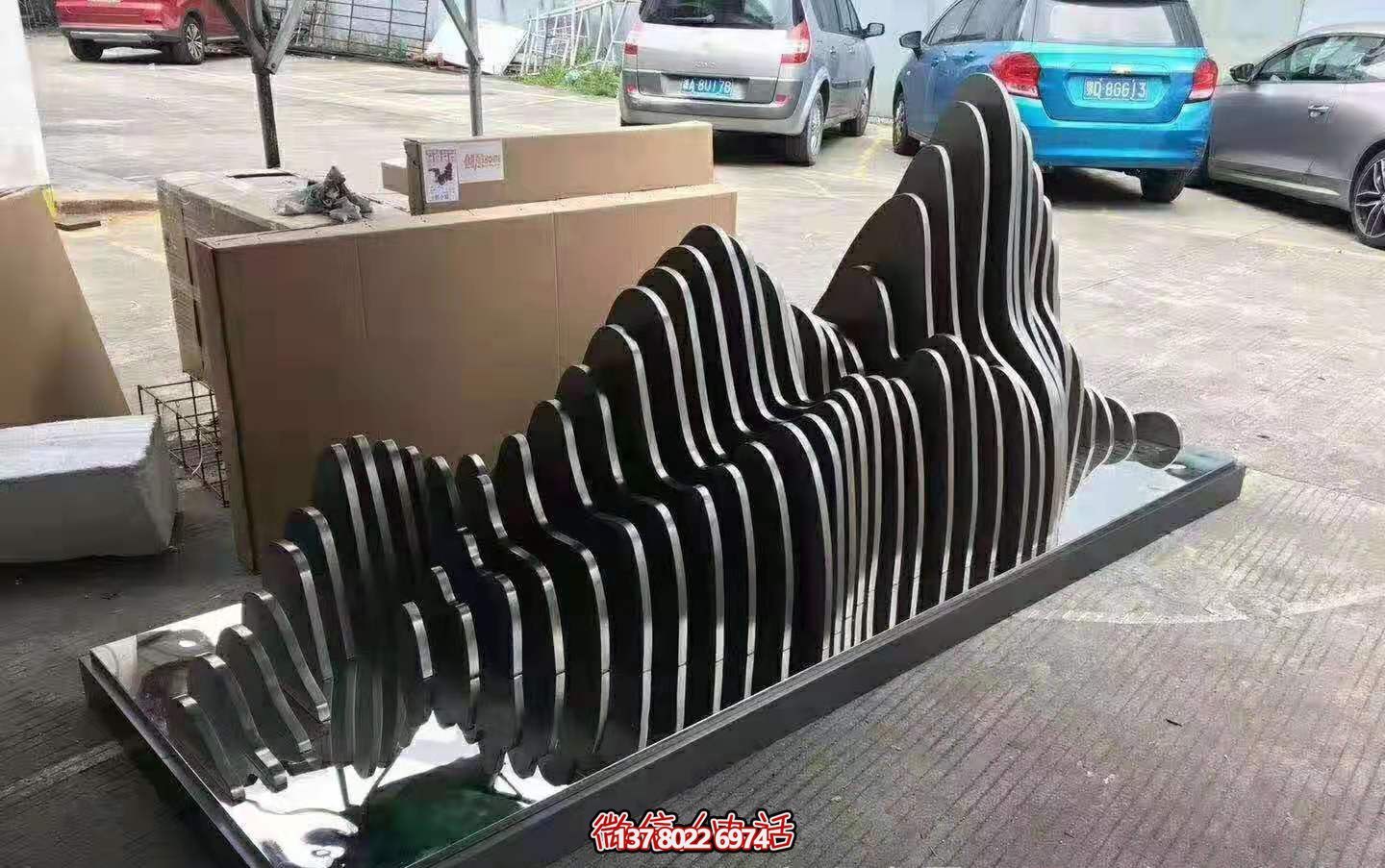 不銹鋼假山雕塑裝飾景觀 不銹鋼假山雕塑裝飾景觀