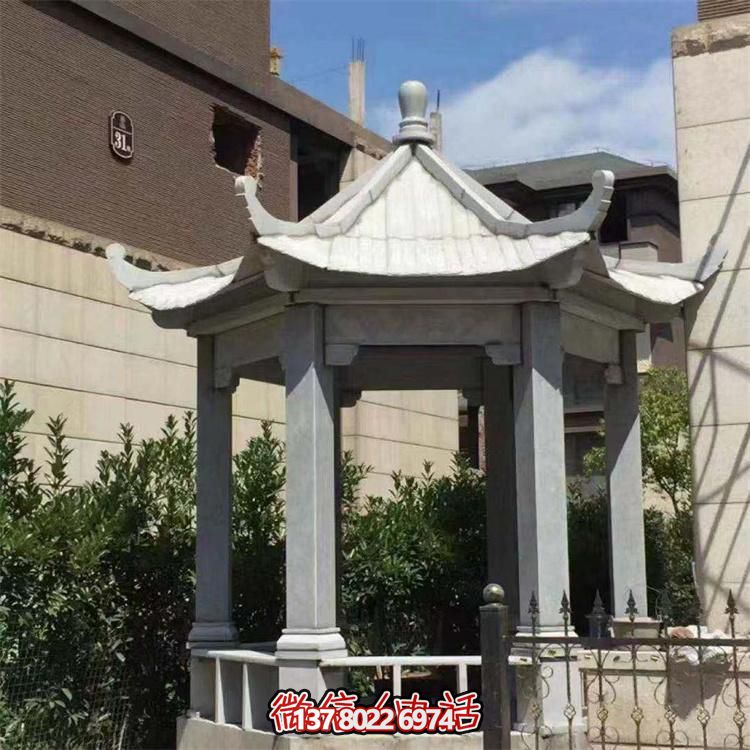 精美大理石涼亭，營造完美宅院景象