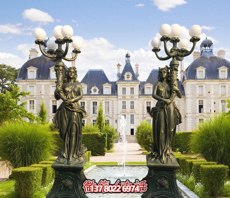 西方風格別墅景觀裝飾,銅雕女性雕塑 西方風格別墅景觀裝飾,銅雕女性雕塑