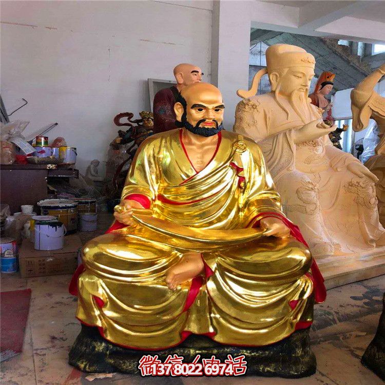 玻璃鋼彩繪十八羅漢神佛雕塑 玻璃鋼彩繪十八羅漢神佛雕塑