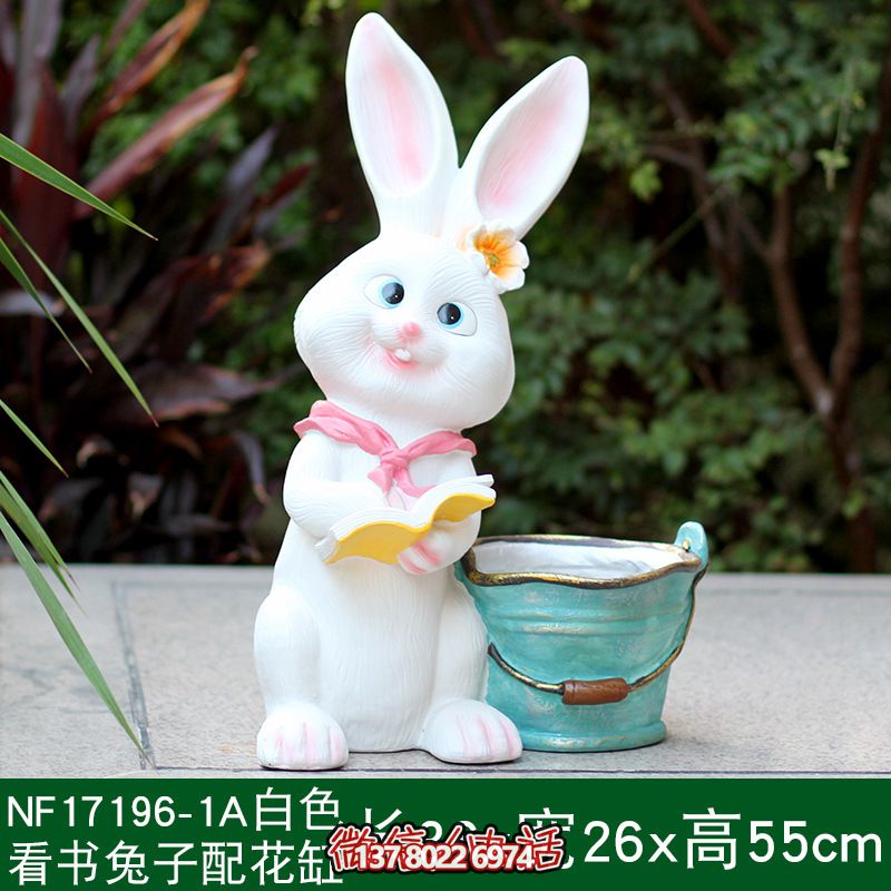 玻璃鋼兔子雕塑,為公園增色 玻璃鋼兔子雕塑,為公園增色