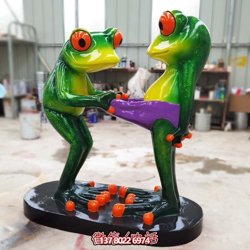 逗趣玻璃鋼青蛙雕塑,為景區增色不只 逗趣玻璃鋼青蛙雕塑,為景區增色不只