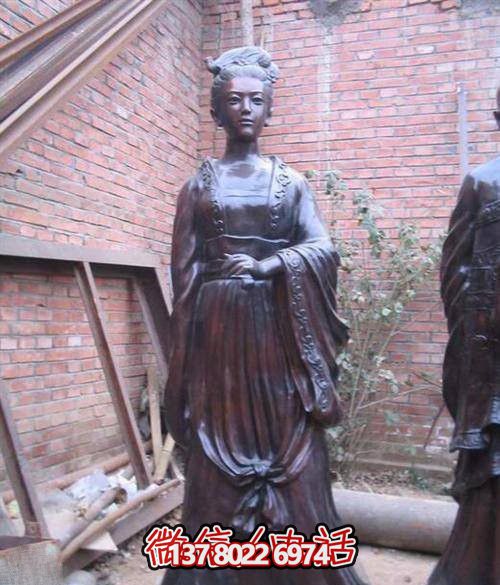 紫色千古—李清照才女的銅雕園林景區 紫色千古—李清照才女的銅雕園林景區