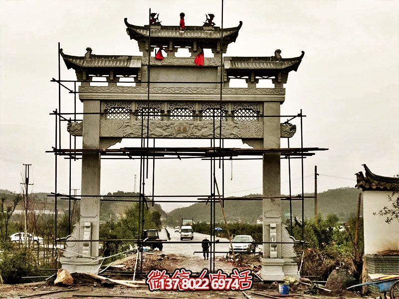 古風石牌坊,引領鄉村建筑新潮流 古風石牌坊,引領鄉村建筑新潮流