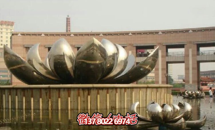 不銹鋼荷花雕塑,美化家園,增添小區公園戶外環境 不銹鋼荷花雕塑,美化家園,增添小區公園戶外環境