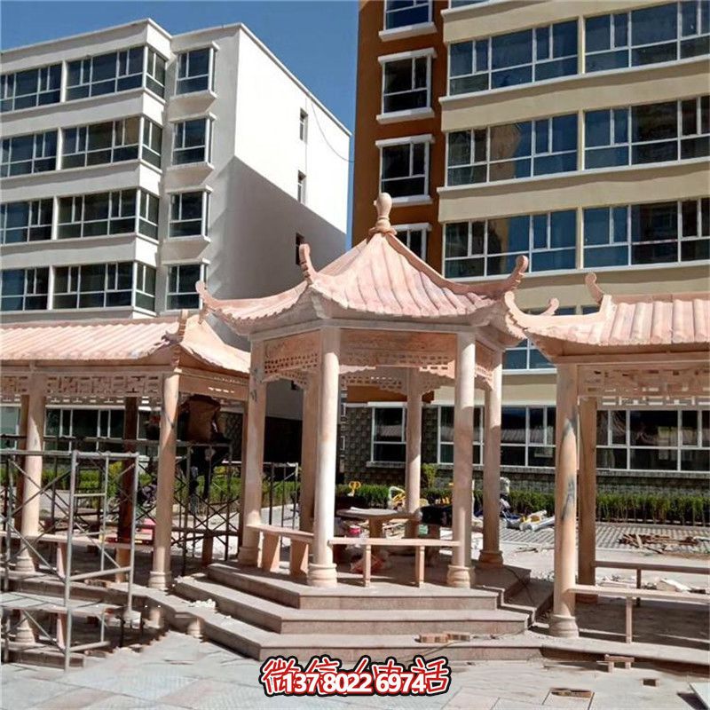 精美雕刻大理石涼亭，為小區、公園、休閑區帶來獨特視覺享受