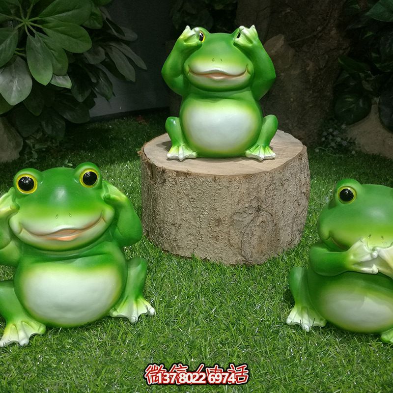 海邊玻璃鋼青蛙雕塑,個性十足 海邊玻璃鋼青蛙雕塑,個性十足