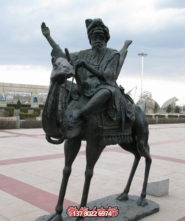 公園裝飾拉風(fēng)玻璃鋼駱駝雕塑 公園裝飾拉風(fēng)玻璃鋼駱駝雕塑