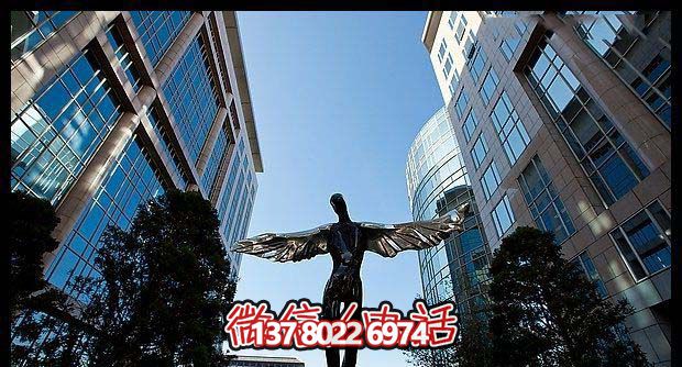 不銹鋼抽象天使雕塑 不銹鋼抽象天使雕塑