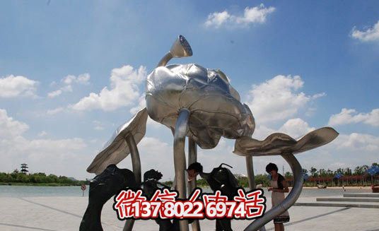 不銹鋼荷葉雕塑——抽象藝術的精美體現 不銹鋼荷葉雕塑——抽象藝術的精美體現