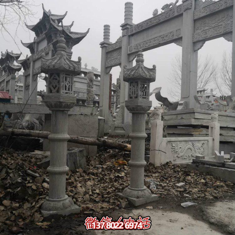 精美石雕創(chuàng)意石燈，提升庭院景觀美感