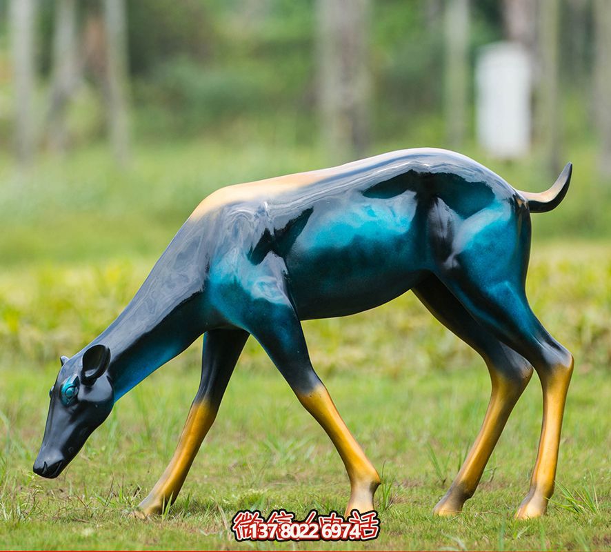 玻璃鋼彩繪梅花鹿雕塑,裝點園林景觀 玻璃鋼彩繪梅花鹿雕塑,裝點園林景觀