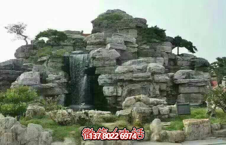 精美的景區園林,完美的假山流水擺放 精美的景區園林,完美的假山流水擺放