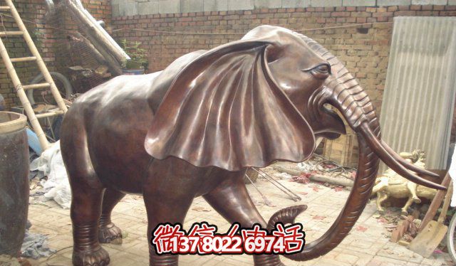 創(chuàng)意仿銅大象雕塑,美化環(huán)境景觀 創(chuàng)意仿銅大象雕塑,美化環(huán)境景觀