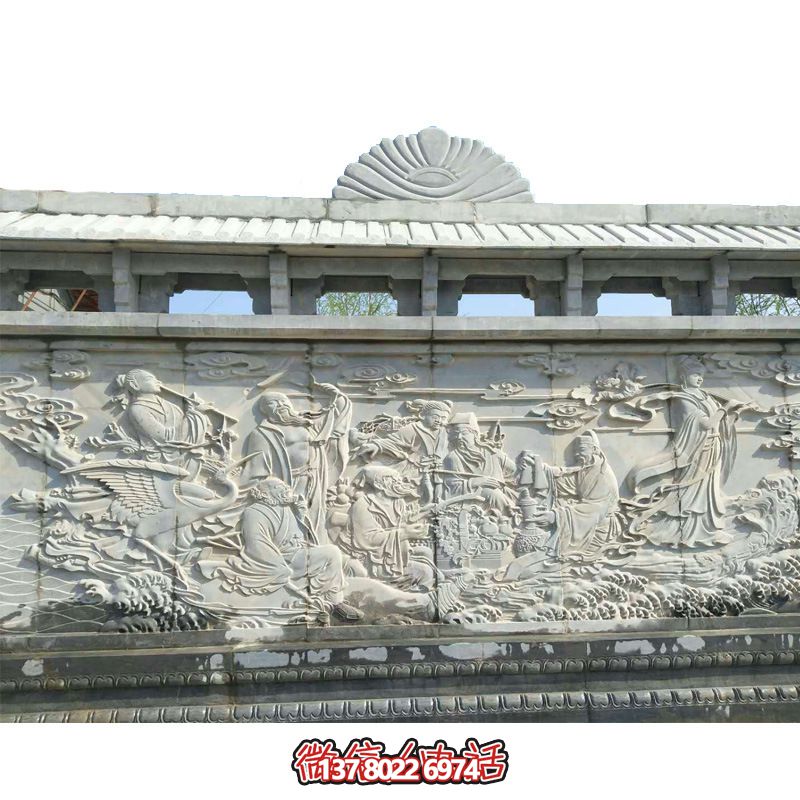 古色古香的八仙過海雕塑裝置 古色古香的八仙過海雕塑裝置