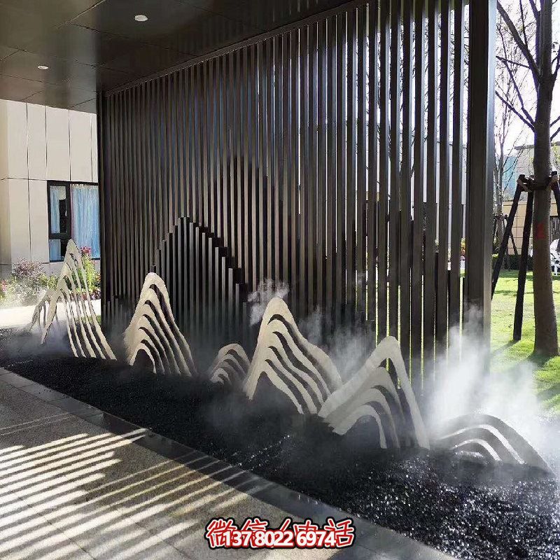 室內外不銹鋼水景假山雕塑擺件 室內外不銹鋼水景假山雕塑擺件