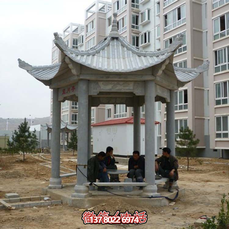 古典風情涼亭，點綴小區廣場，讓您休閑身心