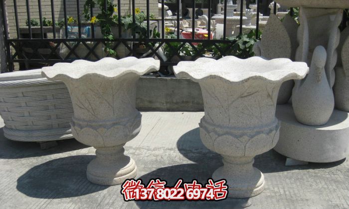 歐式大理石花盆石雕雕塑,締造公園景區精美景觀 歐式大理石花盆石雕雕塑,締造公園景區精美景觀