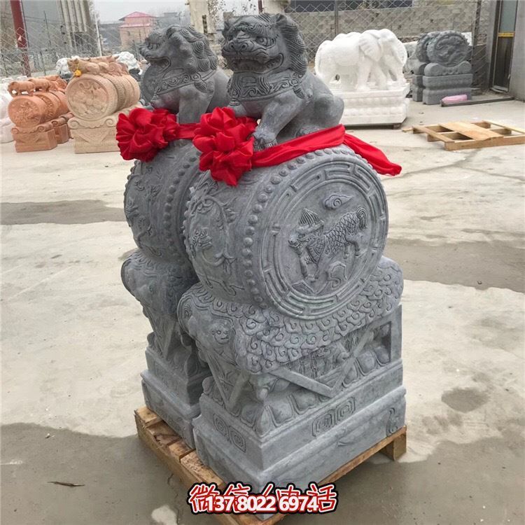 青石抱鼓仿古門口門墩 青石抱鼓仿古門口門墩