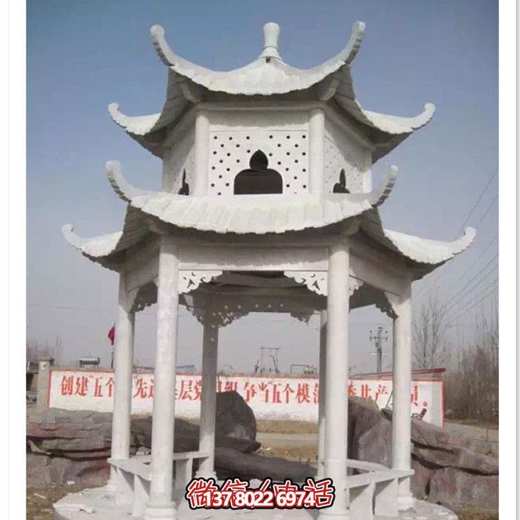 舒適寧靜的大理石涼亭,完美滿足休息需求 舒適寧靜的大理石涼亭,完美滿足休息需求