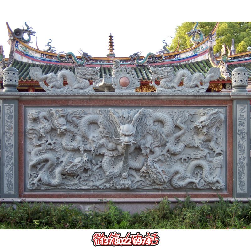 庭院創意大理石浮雕龍雕塑 庭院創意大理石浮雕龍雕塑