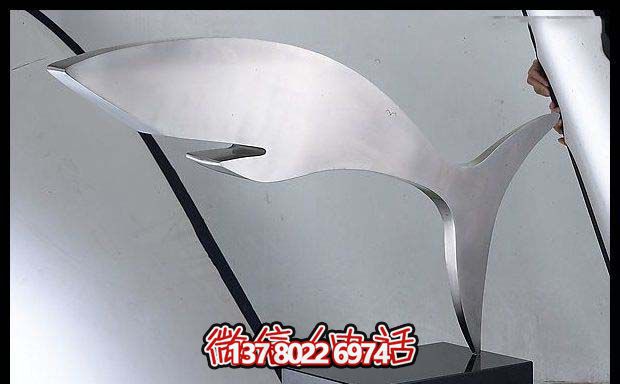 創意不銹鋼鯨魚室內擺放雕塑 創意不銹鋼鯨魚室內擺放雕塑