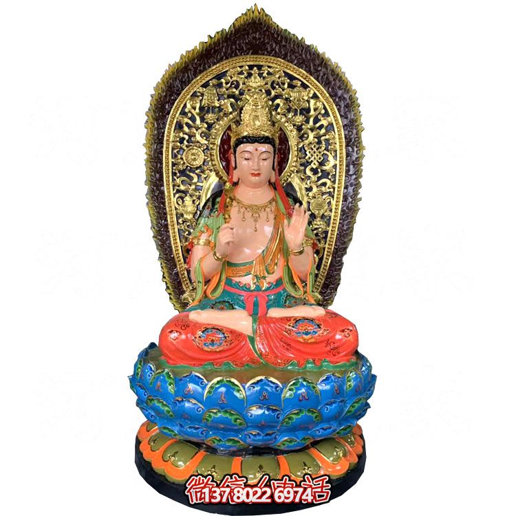 玻璃鋼大型彩繪景觀三圣雕塑 玻璃鋼大型彩繪景觀三圣雕塑