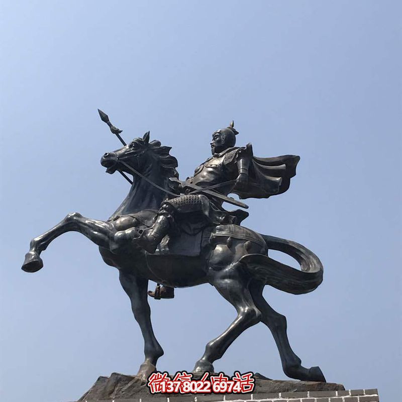 不銹鋼景觀擺件——創意岳飛騎馬雕塑 不銹鋼景觀擺件——創意岳飛騎馬雕塑