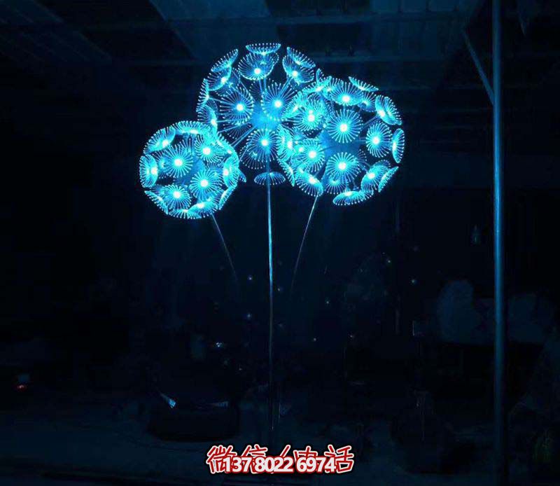 不銹鋼蒲公英雕塑燈光裝置 不銹鋼蒲公英雕塑燈光裝置