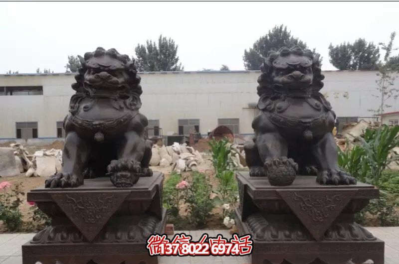 大型不銹鋼仿銅家用別墅庭院獅子雕塑 大型不銹鋼仿銅家用別墅庭院獅子雕塑