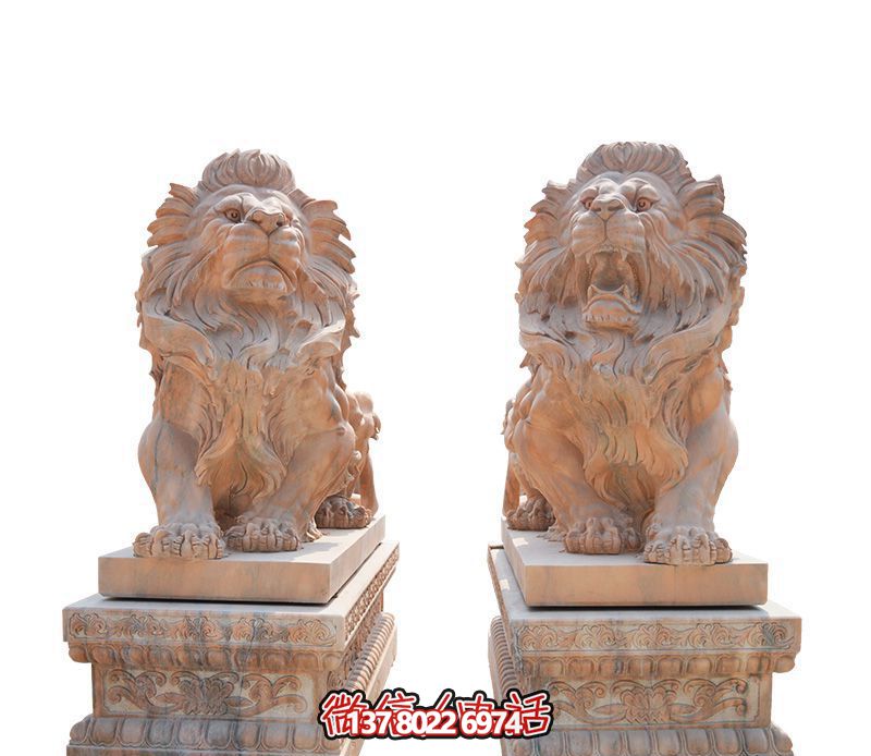 雕塑財神獅子,祈求招財進寶 雕塑財神獅子,祈求招財進寶