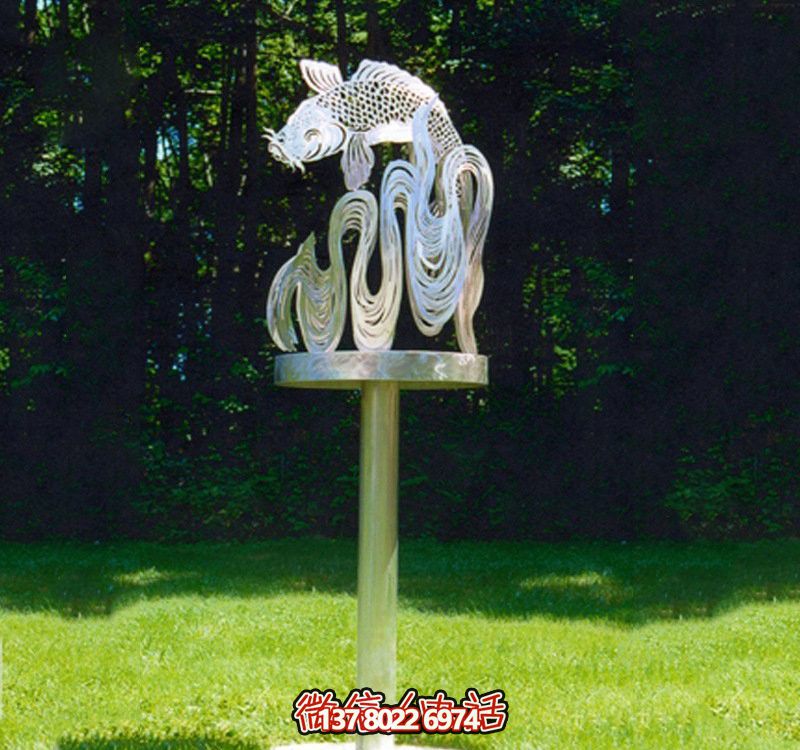 鏤空雕塑鯉魚,創意擺放公園裝飾 鏤空雕塑鯉魚,創意擺放公園裝飾