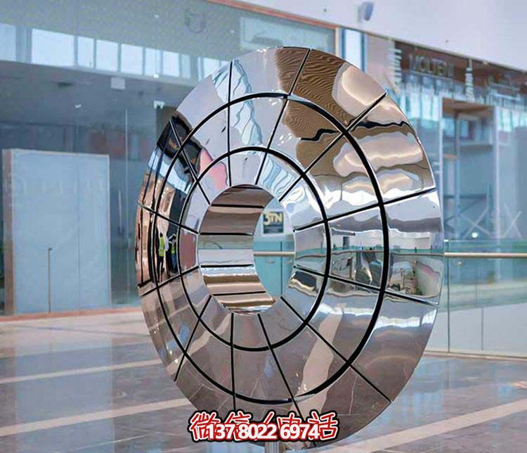 不銹鋼雕塑傘狀圓環,創意裝點商廈鏡面 不銹鋼雕塑傘狀圓環,創意裝點商廈鏡面