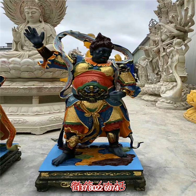 神將彩繪玻璃鋼雕塑 神將彩繪玻璃鋼雕塑