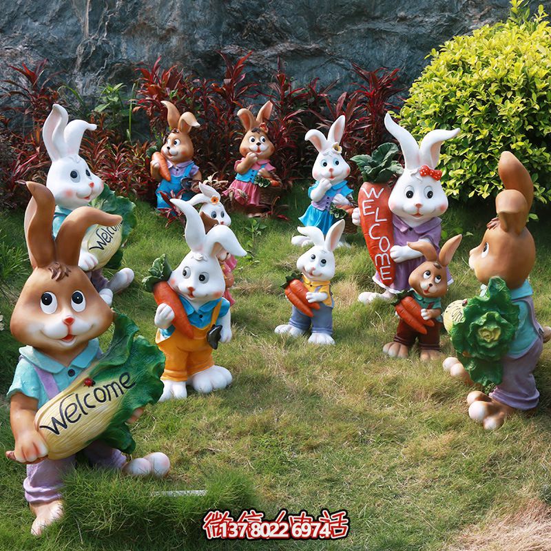 玻璃鋼雕塑兔子——給景區(qū)帶來活力 玻璃鋼雕塑兔子——給景區(qū)帶來活力