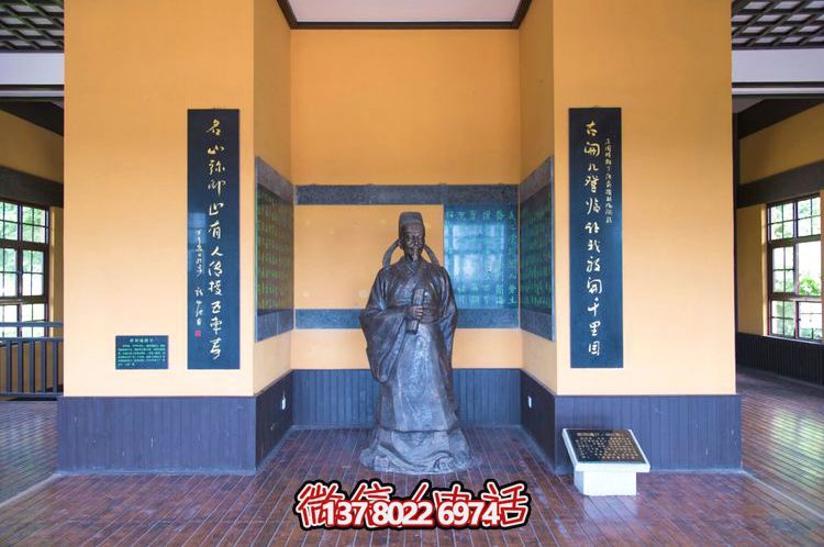 歐陽詢鑄銅雕像,讓歷史文化名人永恒鐫刻 歐陽詢鑄銅雕像,讓歷史文化名人永恒鐫刻