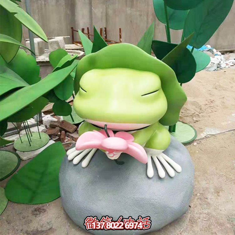 玻璃鋼室內抽象青蛙雕塑 玻璃鋼室內抽象青蛙雕塑