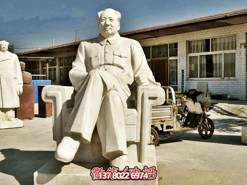 漢白玉毛澤東雕塑,見證歷史瞬間 漢白玉毛澤東雕塑,見證歷史瞬間